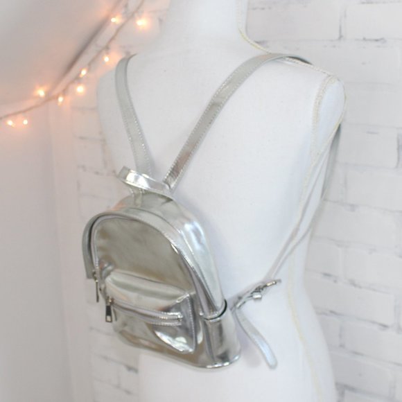 Silver Mini BackPack - Picture 3 of 6